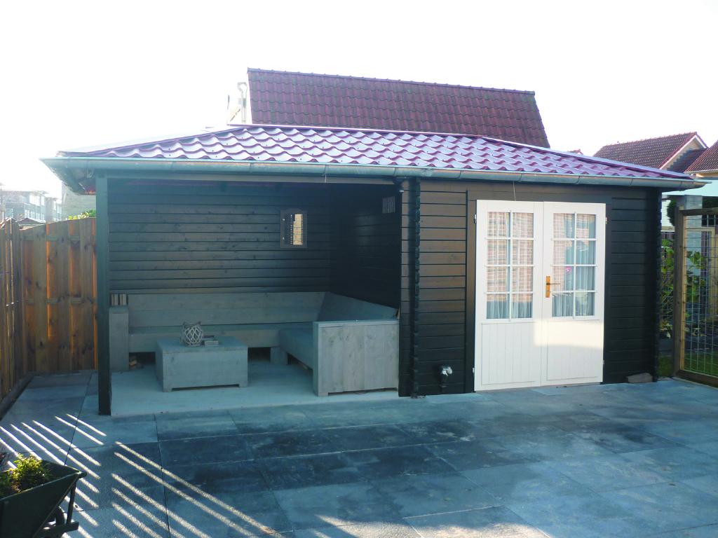 NIEUW Blokhut 3030Z met overkapping., Verzenden, Nieuw