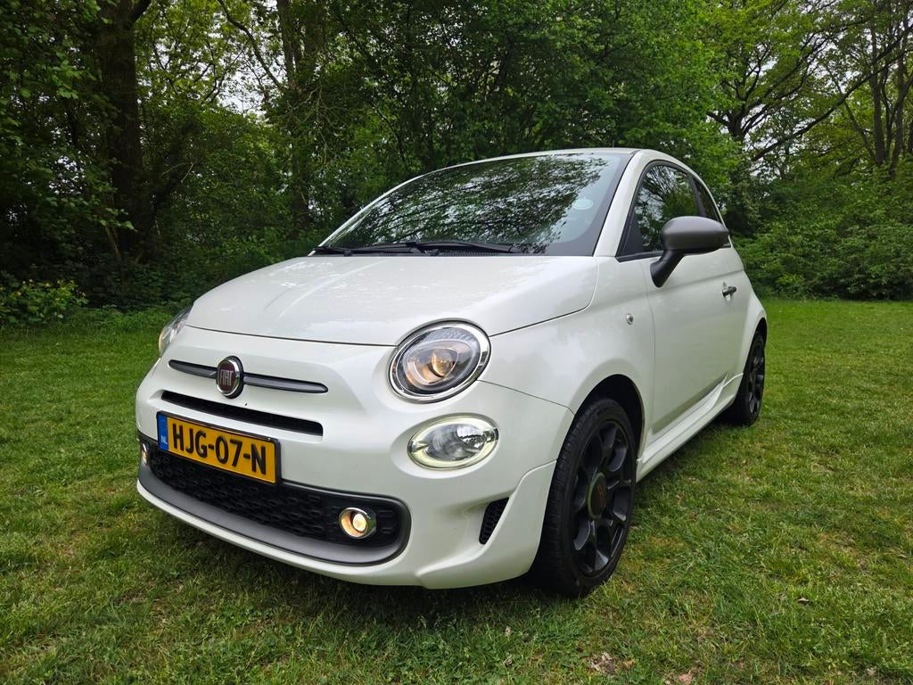 Fiat 500 1.2 2017 Wit, Auto's, Fiat, Voorwielaandrijving, 4 cilinders, 840 kg, Leder en Stof
