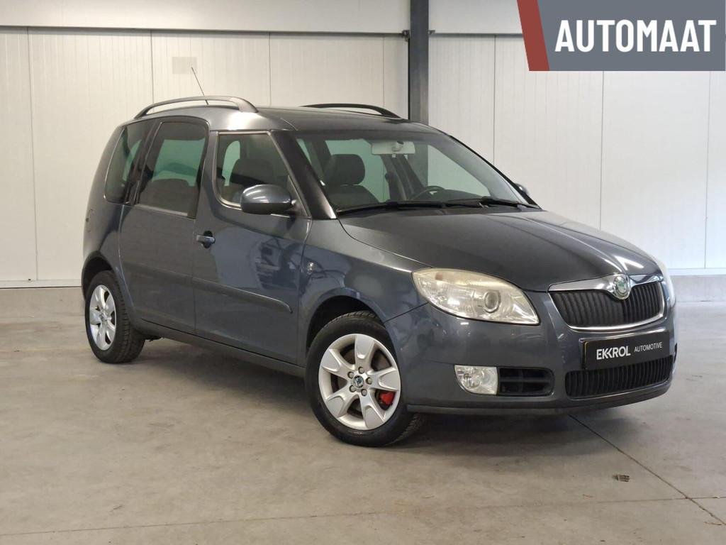 Skoda Roomster 1.6-16V Comfort automaat (Trekhaak / Panodak), Auto's, Skoda, Gebruikt, 4 cilinders, Met garantie (alle), Origineel Nederlands