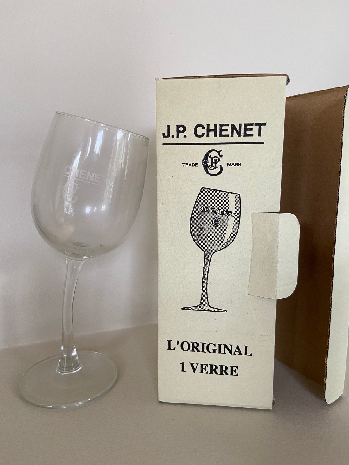 8 leuke J.P. Chenet glazen in originele verpakking, Ophalen of Verzenden, Zo goed als nieuw, Overige typen