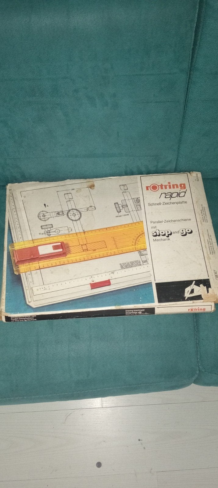 Rotring Rapid parallel tekenblad, Ophalen of Verzenden, Gebruikt, Papier, Schets- of Tekenboek