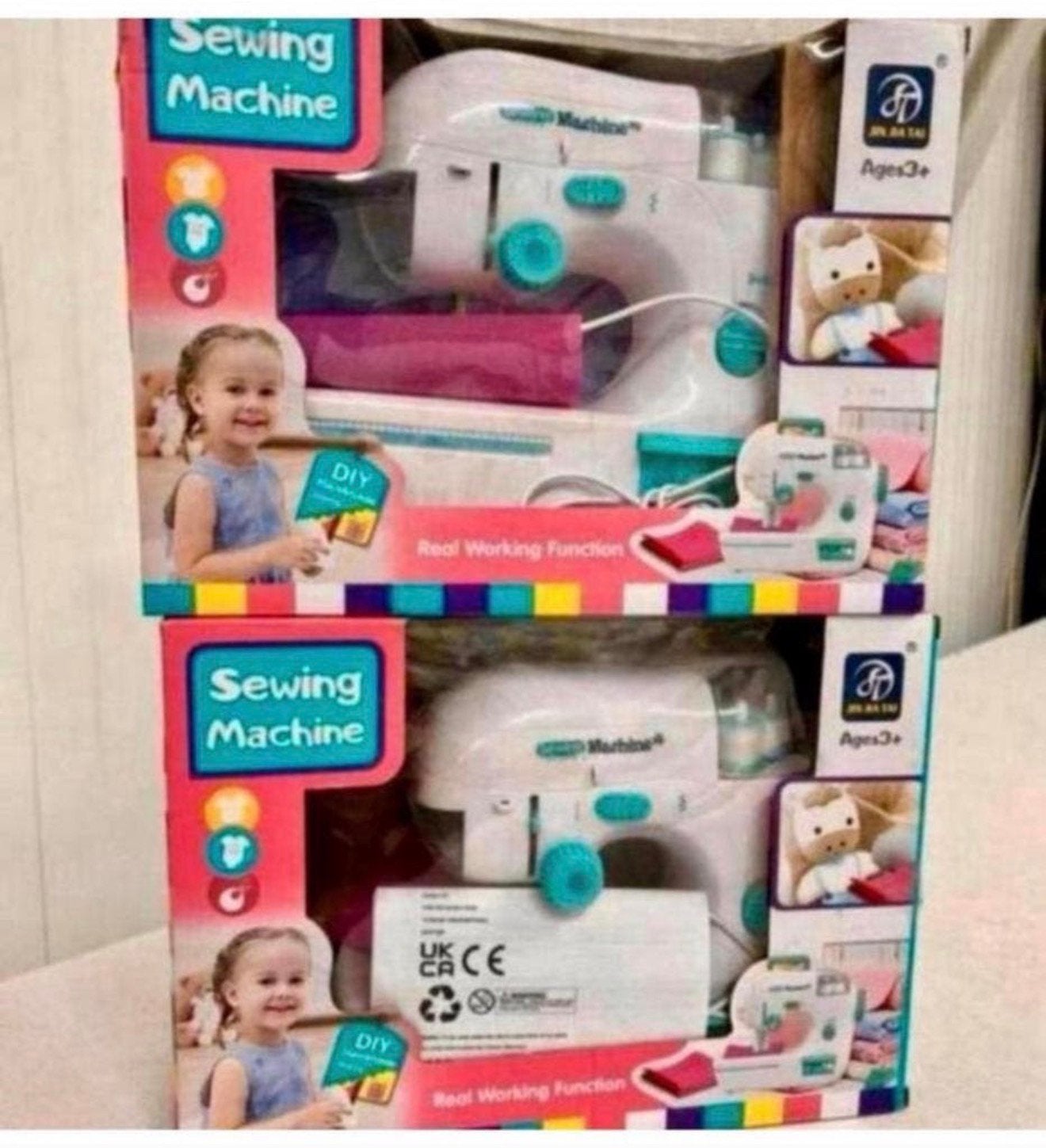 Naaimachine naai-machine kinderen 6+ echt leren naaien Set, J, Jongen of Meisje, Nieuw, Ophalen of Verzenden