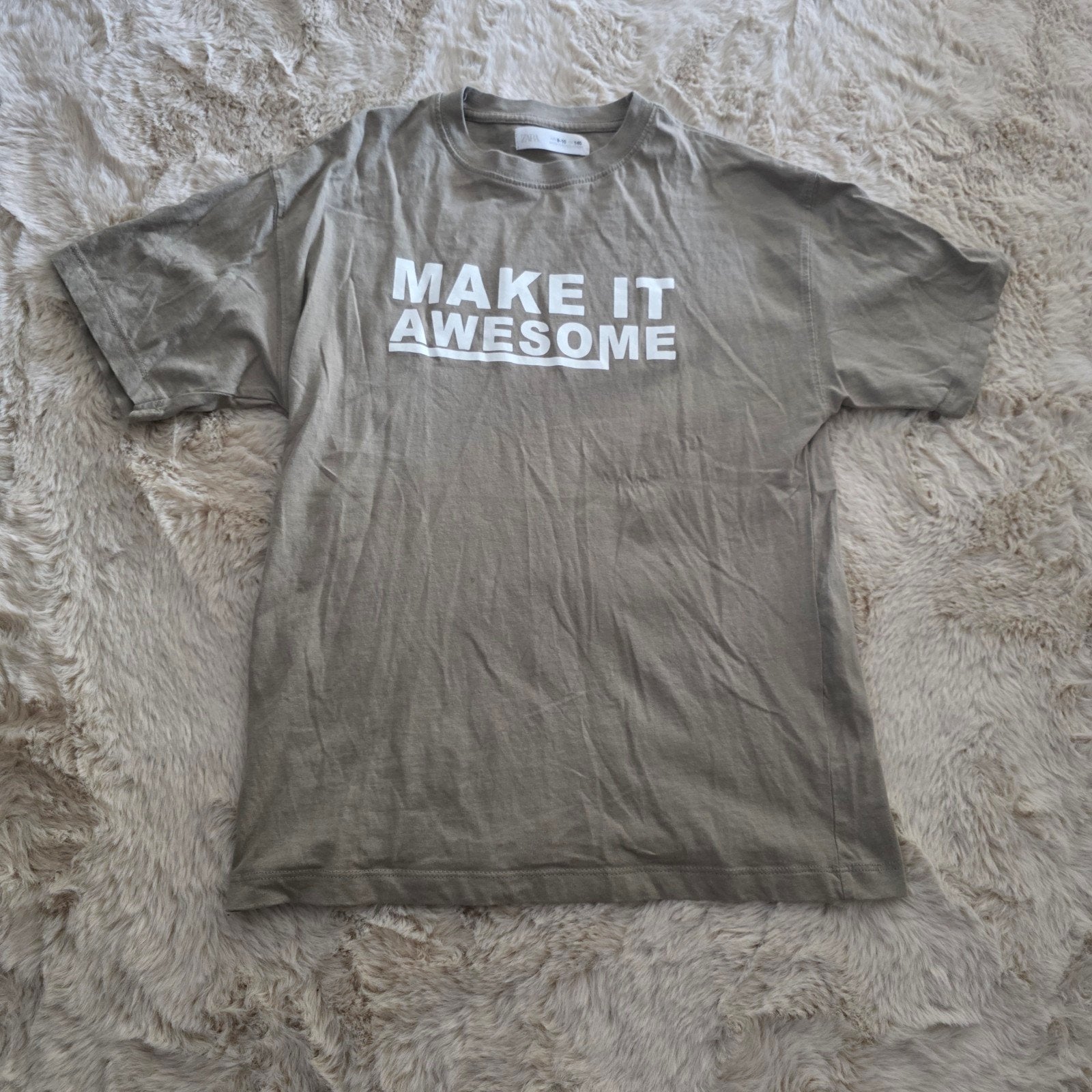 Zara jongens T-shirt maat 140 groen, Kinderen en Baby's, Kinderkleding | Maat 140, Ophalen of Verzenden, Zo goed als nieuw, Zara