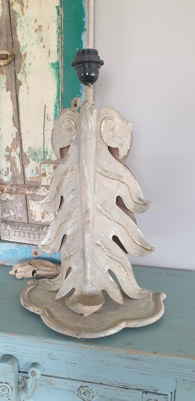 aura peeperkorn, lampenvoet, h 47 cm, Huis en Inrichting, Lampen | Tafellampen, Ophalen of Verzenden, Metaal, Klassiek