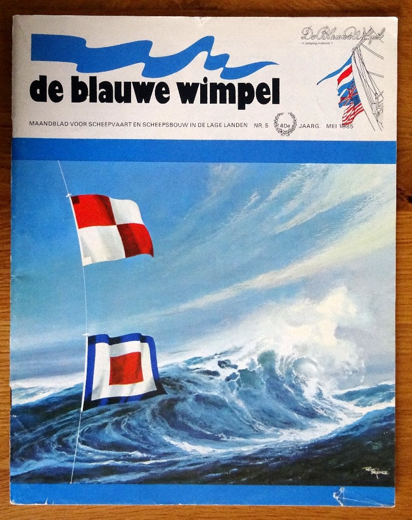 de Blauwe wimpel gedeeltelijke jaargang 1985   7 bladen + 1, Ophalen of Verzenden, Gelezen, Anthony van Kampen