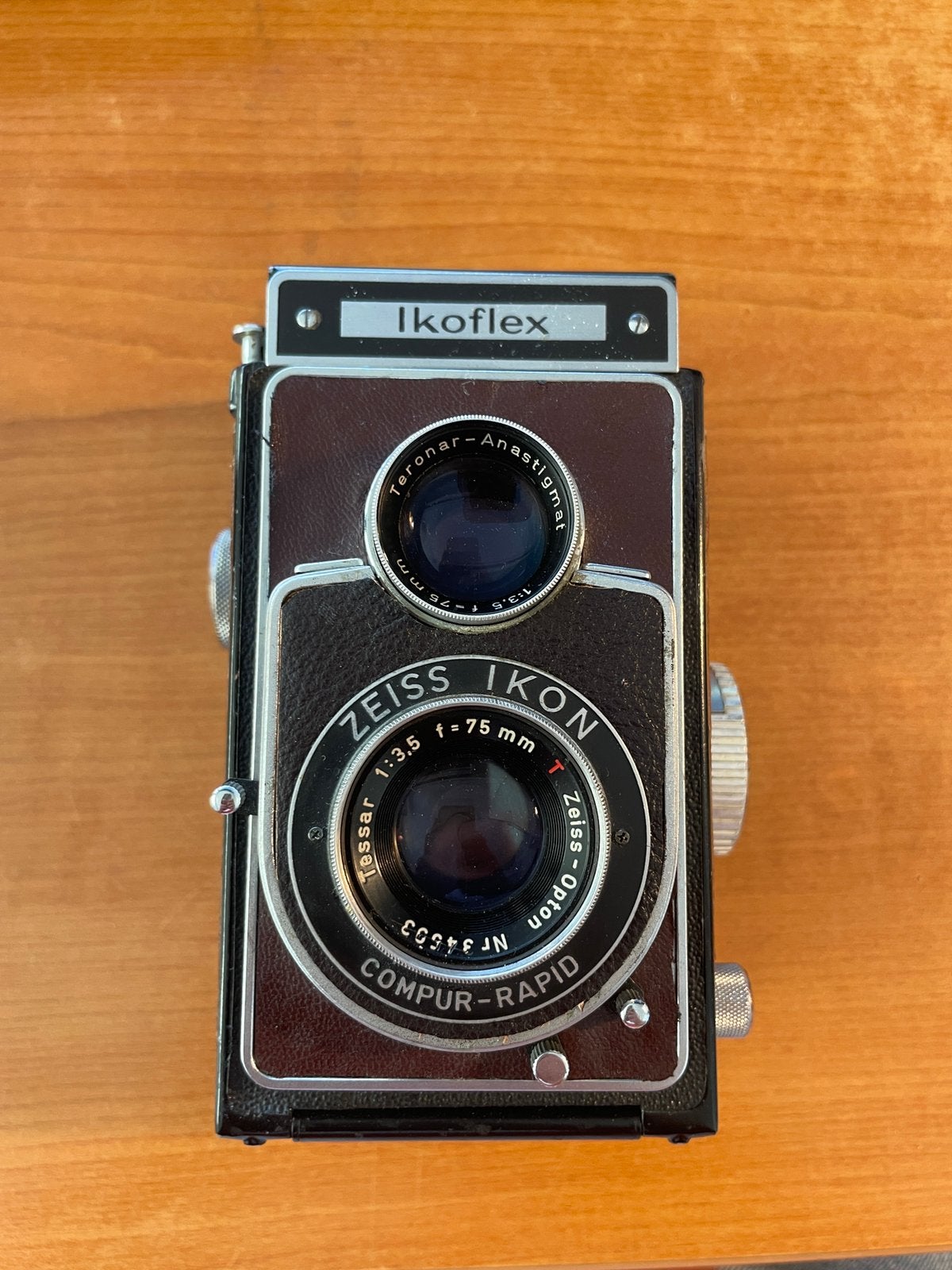 Zeiss Ikon Ikoflex 6x6 TLR camera / Tessar lens, Ophalen, Zo goed als nieuw, Compact, Overige Merken