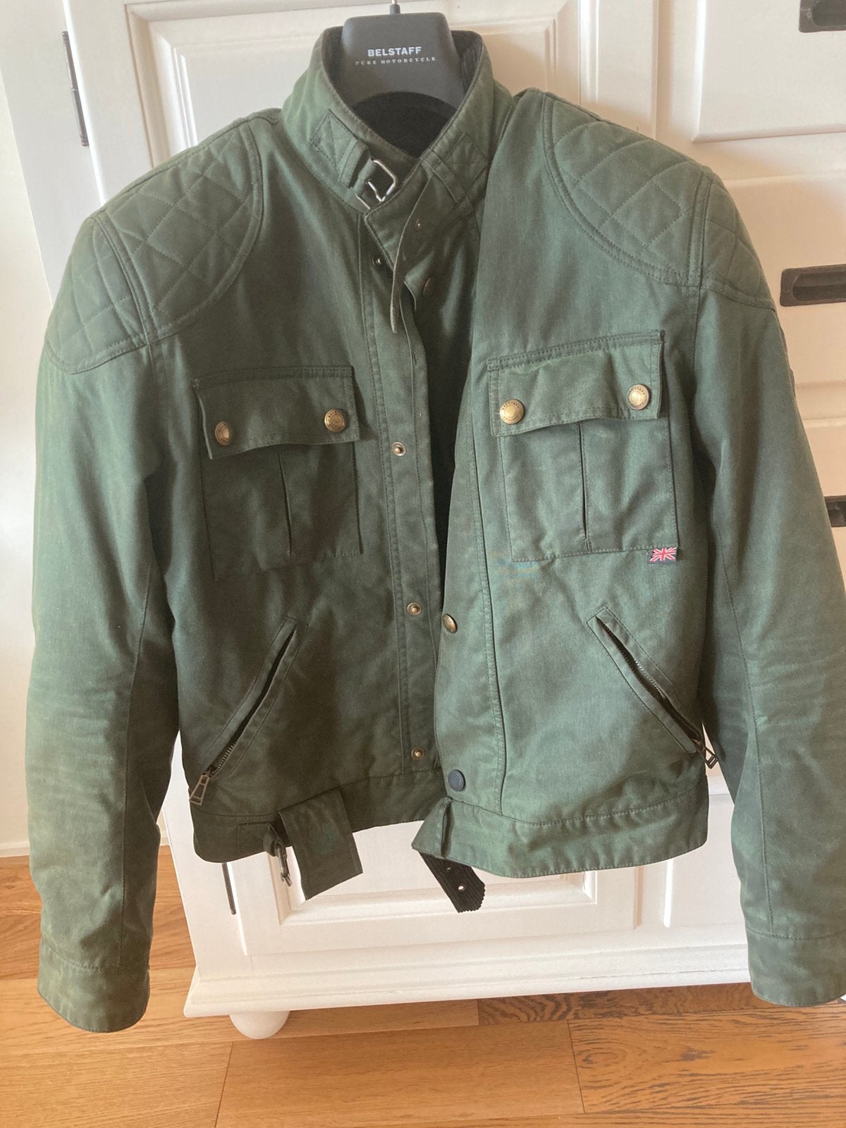 Bellstaff Brooklands Motor Jacket Green, Ophalen of Verzenden, Zo goed als nieuw, Maat 42/44 (L), Groen
