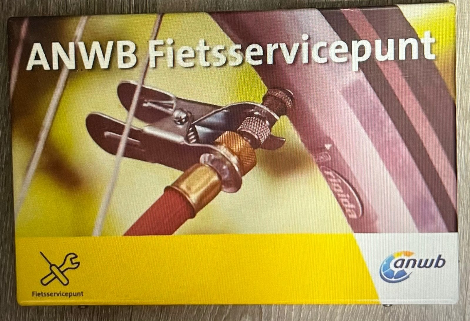 ANWB Fietsservicepunt Emaille Bord, Ophalen of Verzenden, Reclamebord