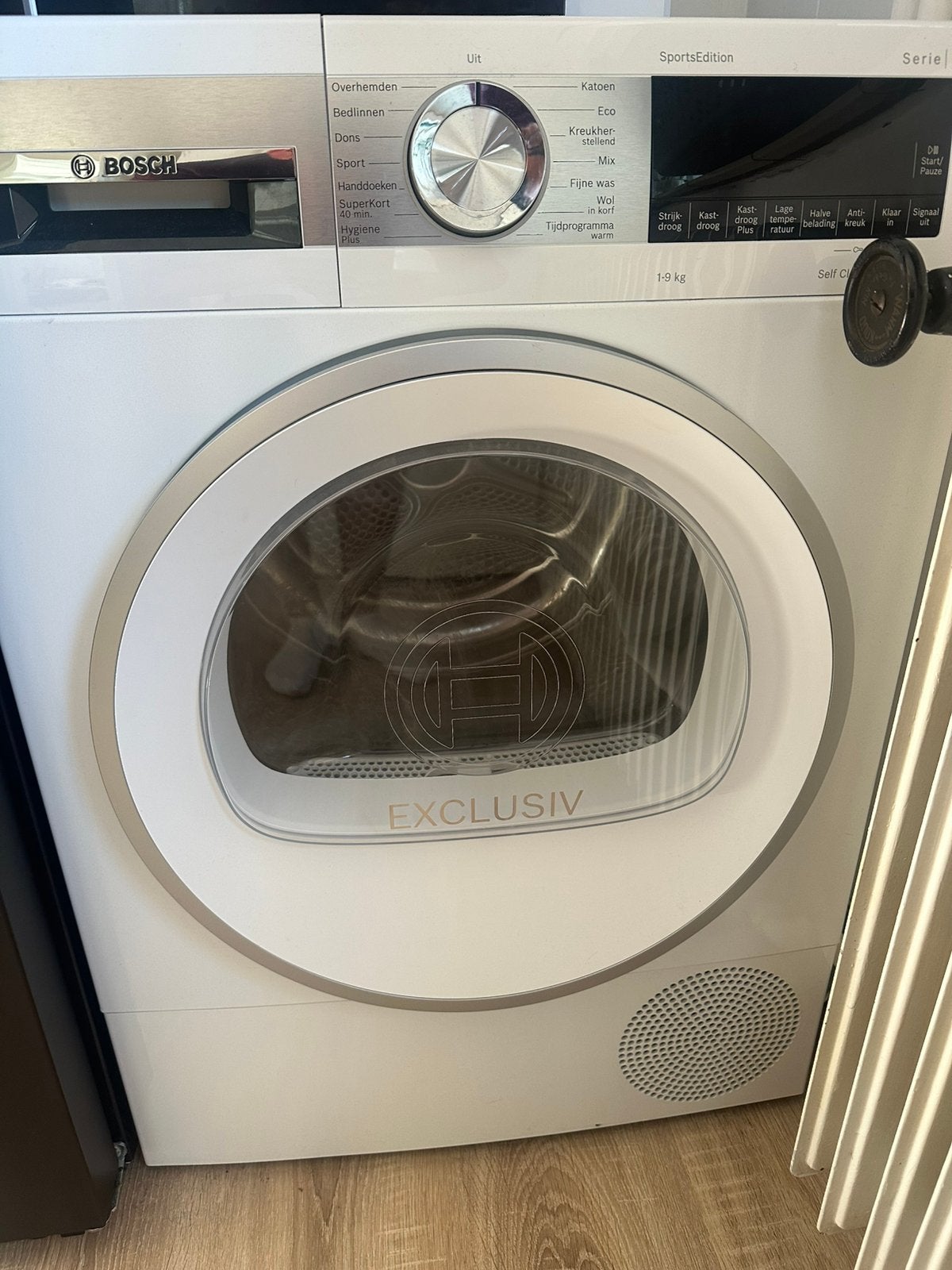 Bosch Serie 6 9 kg Warmotepompdroger Selfcleaning Condensor, Witgoed en Apparatuur, Ophalen, Minder dan 85 cm, 8 tot 10 kg, Zo goed als nieuw