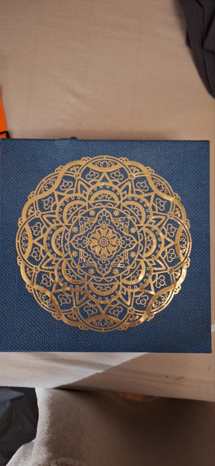 Blauwe doos rituals met gouden mandala design, Overige thema's, Overige typen, Ophalen of Verzenden, Zo goed als nieuw