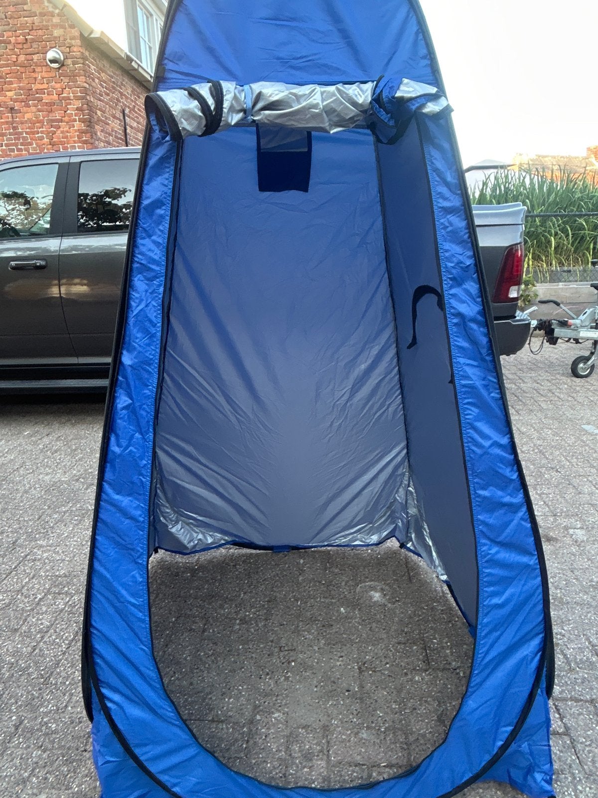 Pop-up Douche Tent / Omkleedtent - Blauw, Ophalen, Zo goed als nieuw, Tot en met 2