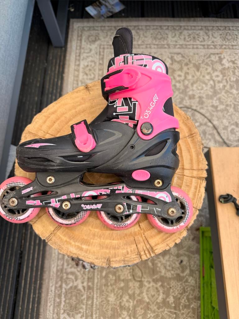 Verstelbare roze inline skates - Maat 35-38, Verstelbaar, Kinderen, Ophalen of Verzenden, Zo goed als nieuw