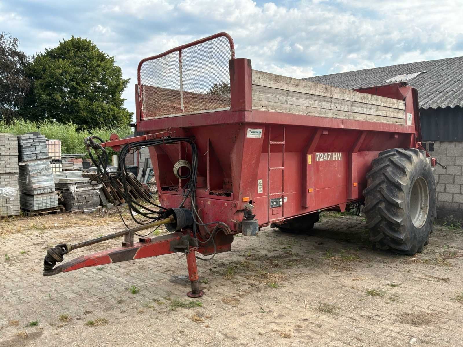 1998 Gilibert 7247 HV mestverspreider, Overige, Gewasbescherming en Bemesting