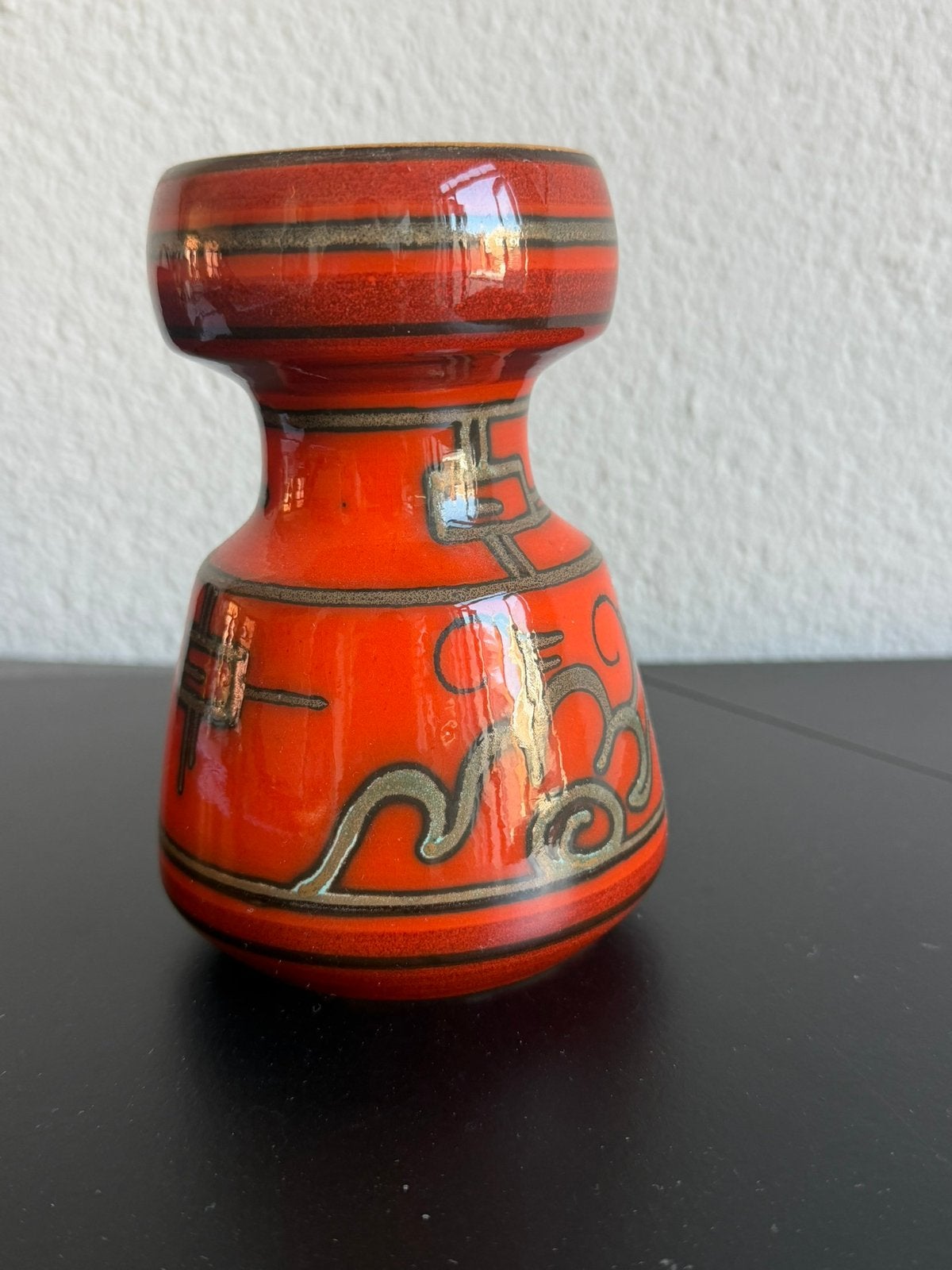 Vintage Vaas Plateelbakkerij Flora Gouda “Tokyo” jaren ‘60, Ophalen
