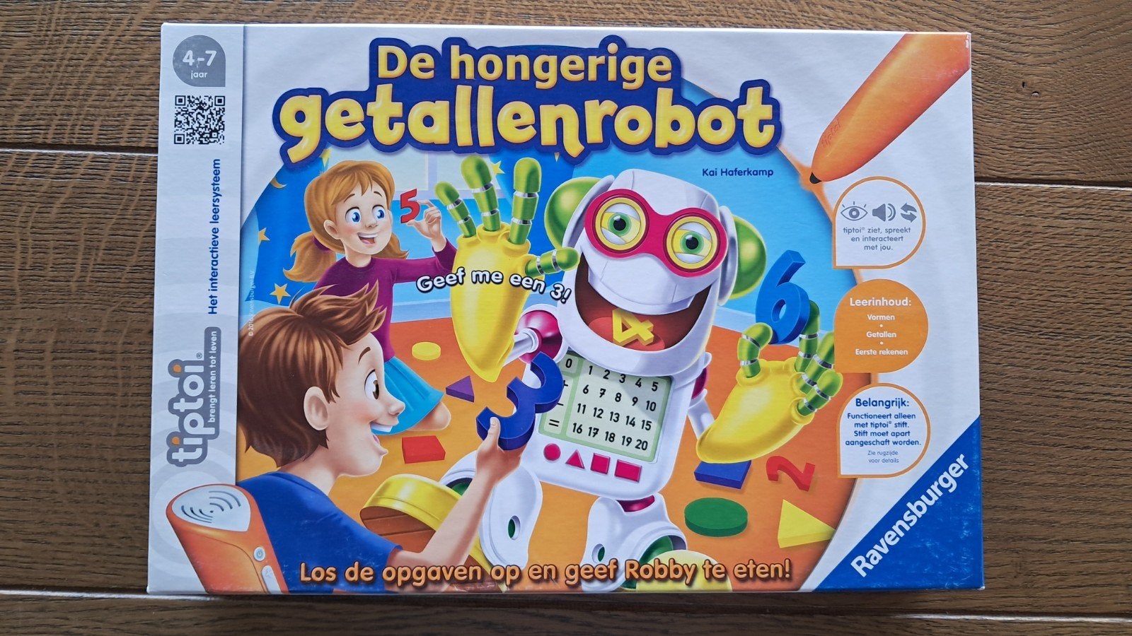 tiptoi De hongerige getallenrobot - Ravensburger, Een of twee spelers, Ophalen of Verzenden, Zo goed als nieuw, Ravensburger