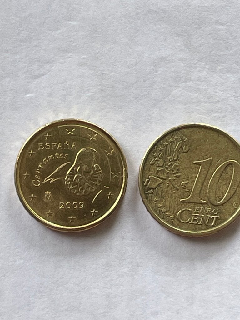 Spanje  Euro munten van 10 cent 2009, 1999 en 2004, Ophalen of Verzenden, Spanje, 10 cent, Losse munt