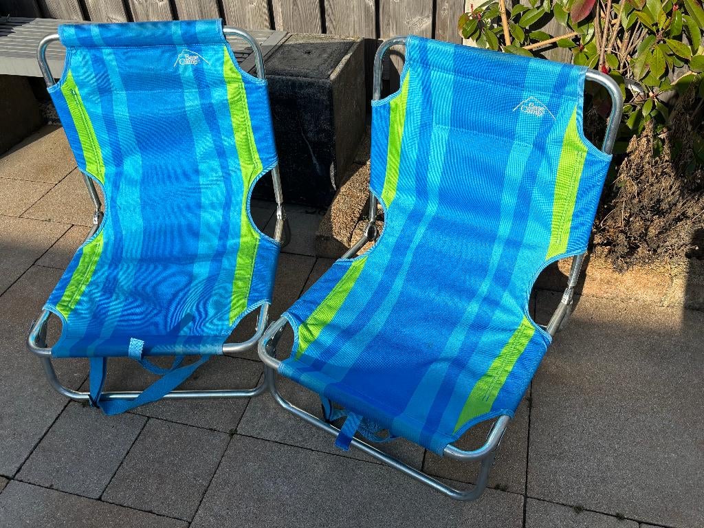 Basecamp strandstoeltjes 2 stuks, Ophalen, Zo goed als nieuw, Campingstoel