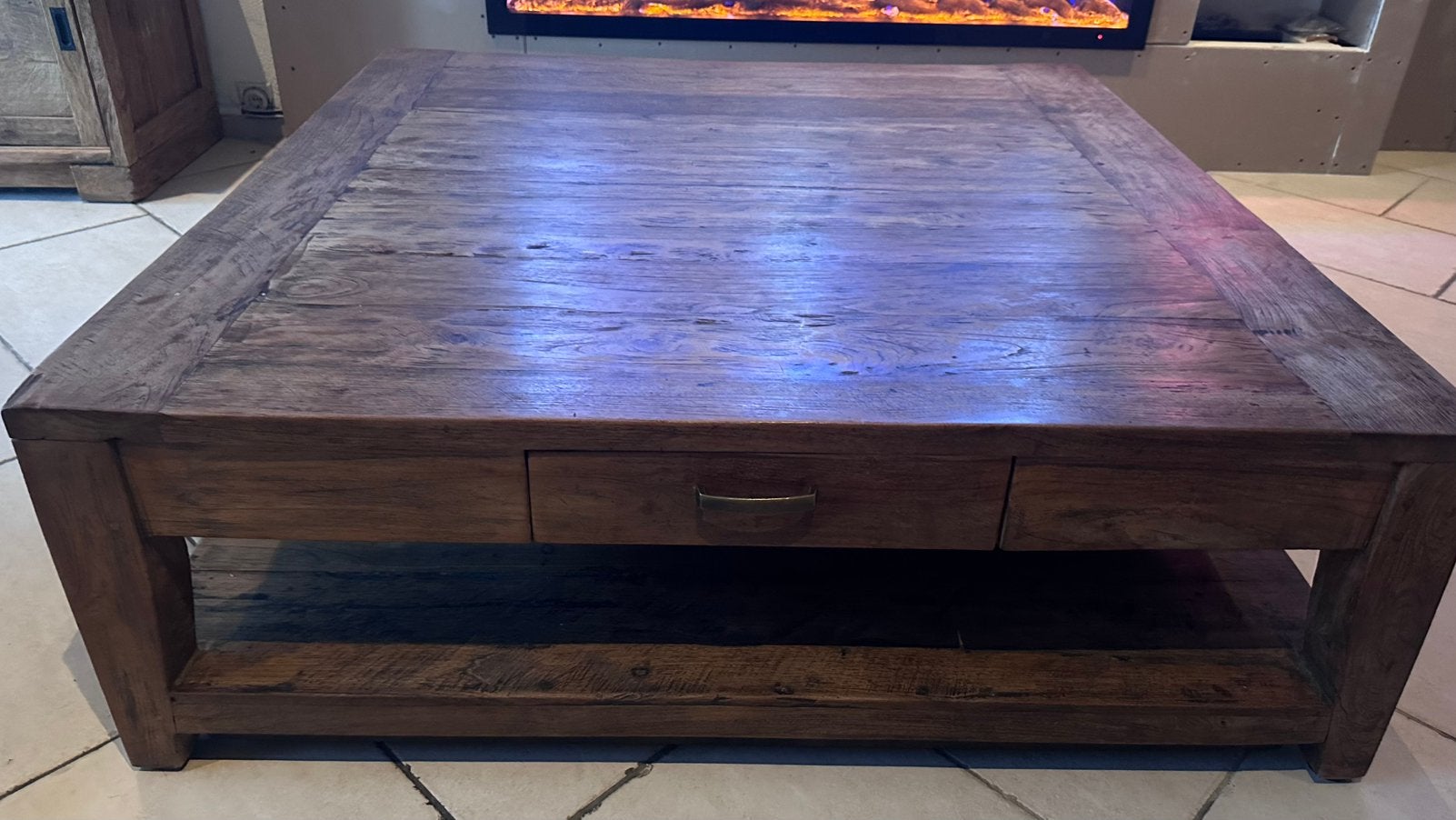 Salontafel van Driftwood, Ophalen, Zo goed als nieuw, Overige houtsoorten, 100 tot 150 cm