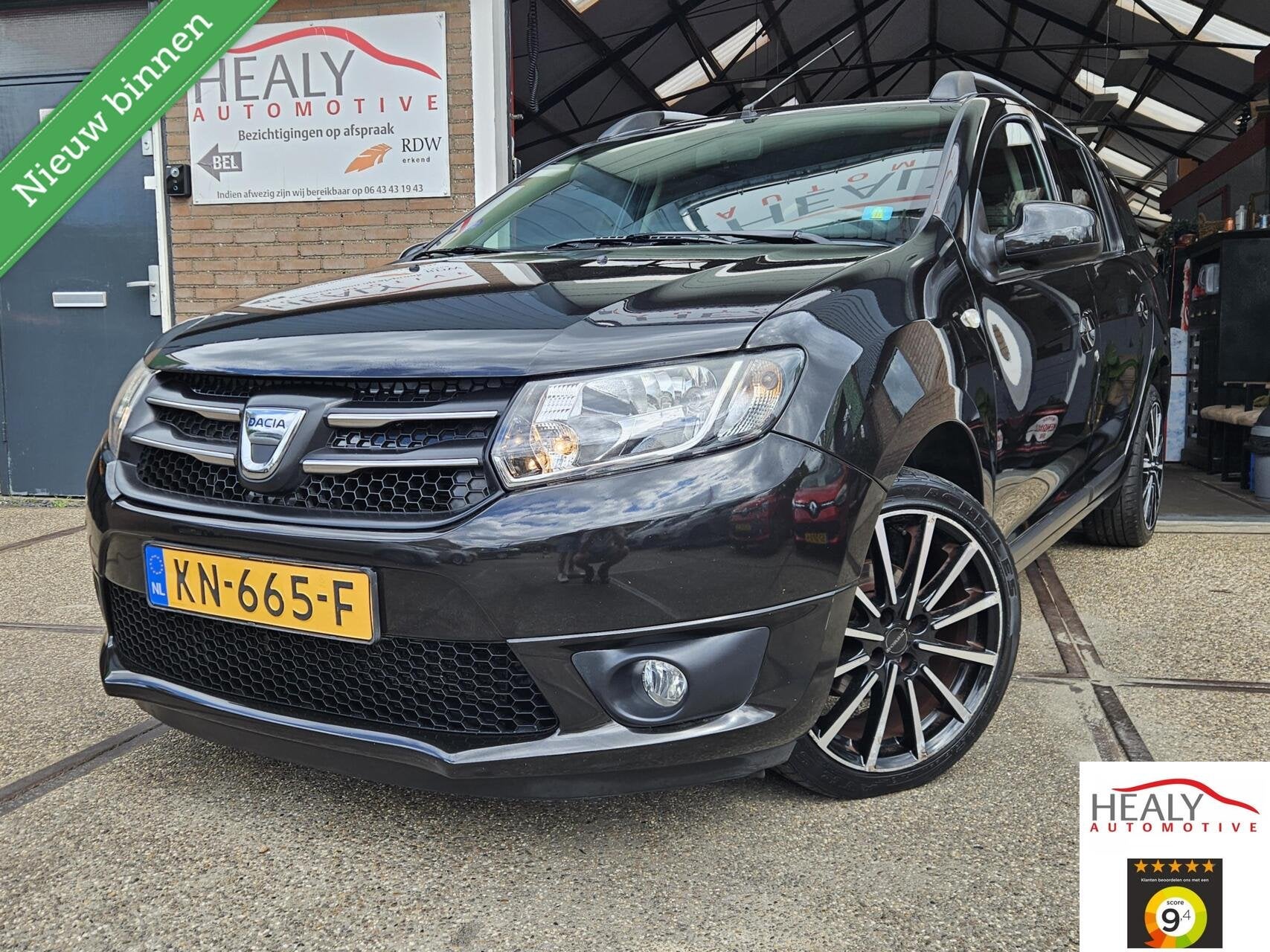 Dacia Logan MCV 0.9 TCe Prestige|1ste eig|189dkm|Nap|Airco|, Auto's, Dacia, Voorwielaandrijving, Zwart, Leder en Stof, Zwart