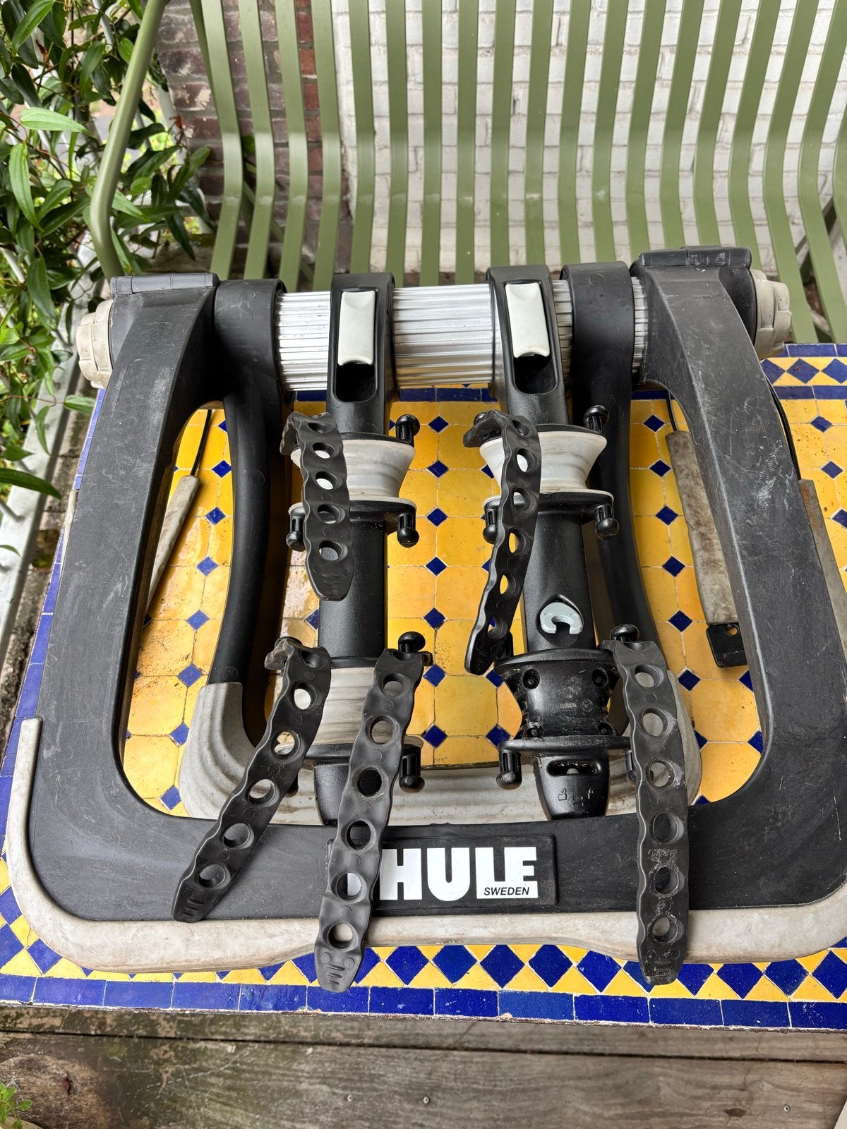 Thule RaceWay 991 fietsendrager voor 2 fietsen, Auto diversen, Fietsendragers, Gebruikt, Achterklepdrager, 2 fietsen, Ophalen