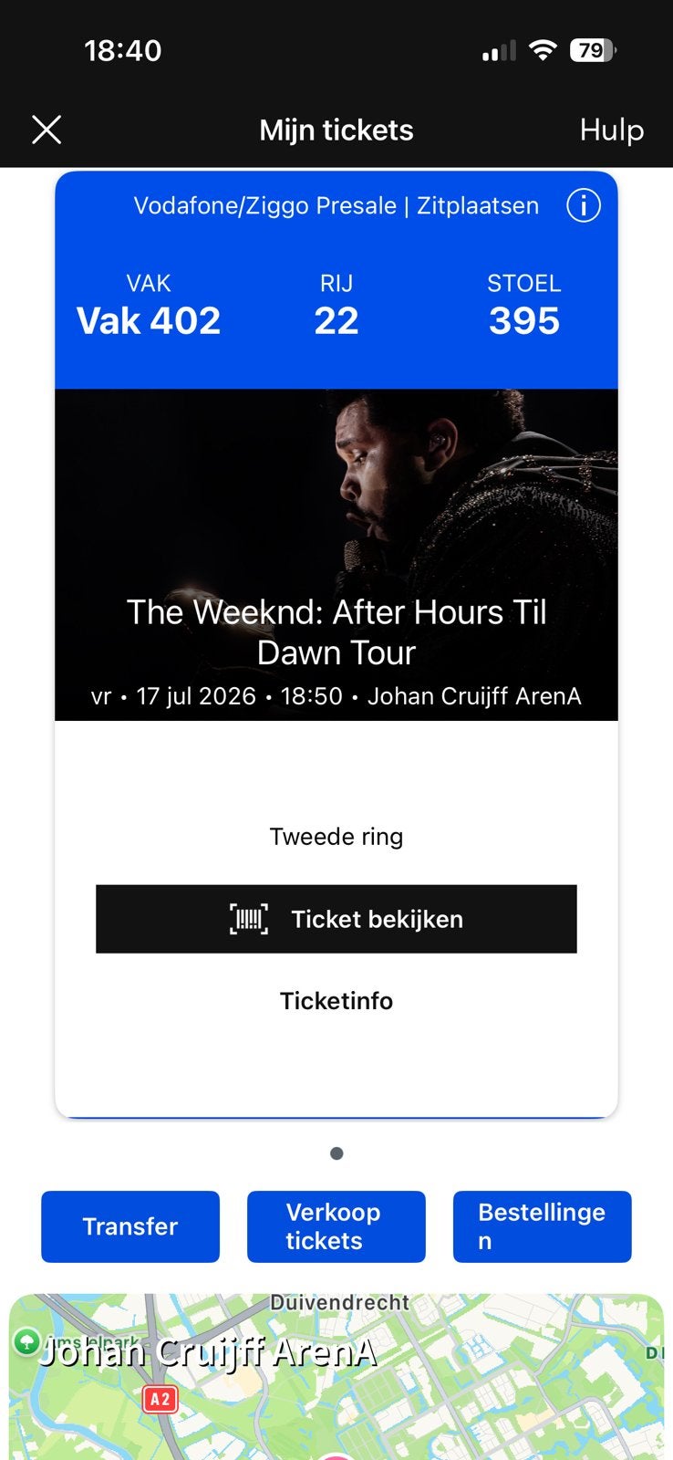 Kaartje The Weeknd vr 17 juli, Eén persoon, Juli