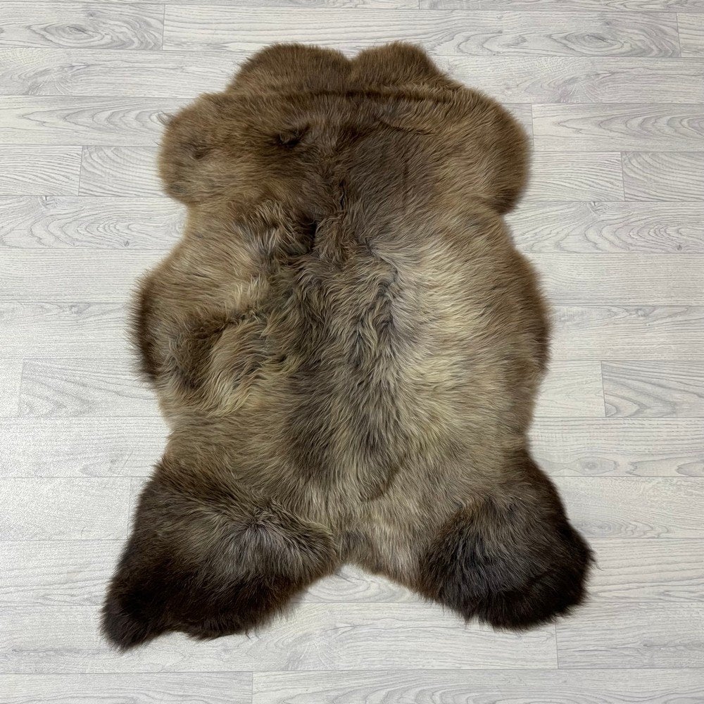 Schapenvacht bruin multicolor 100x75cm #1719 | Lederstore, Landelijk, modern, Scandinavisch, industrieel, 100 tot 150 cm, Nieuw