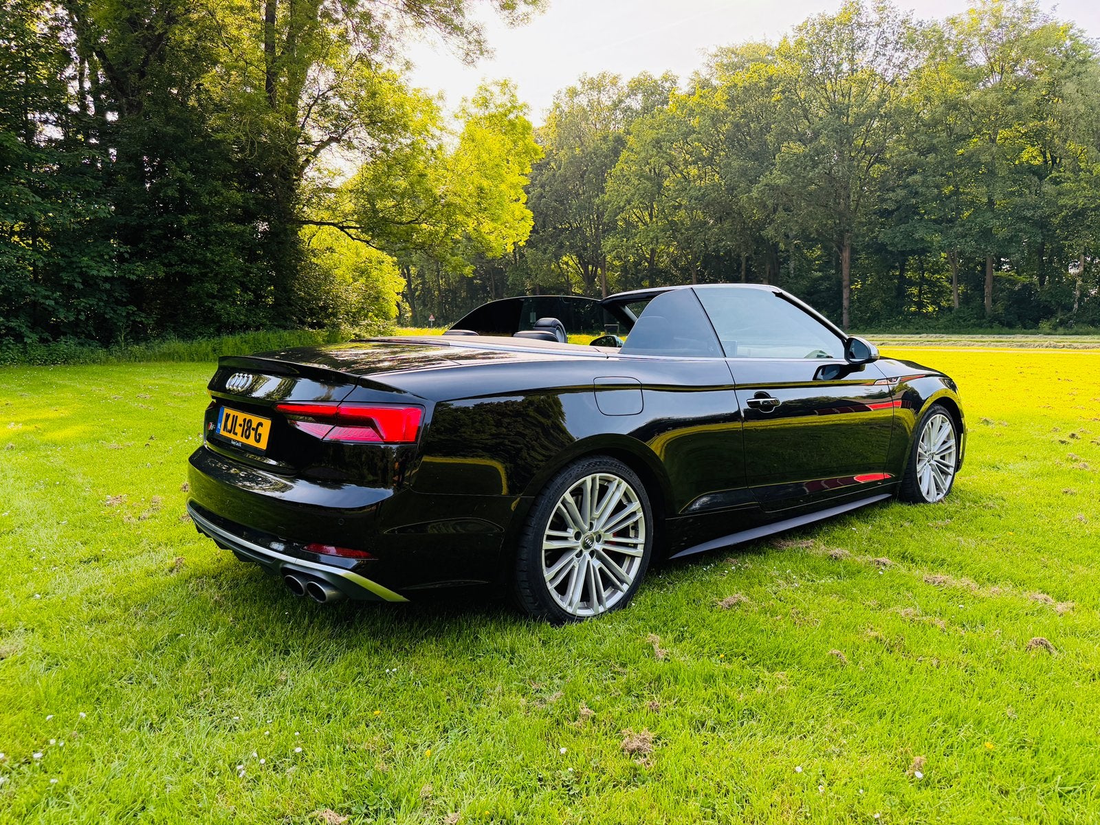 AUDI S5 3.0 TFSI 354 PK/QUATTRO/CABRIOLET/RS ZETELS/HEAD-UP/, Auto's, Audi, 2995 cc, Cabriolet, 4 stoelen, Zwart