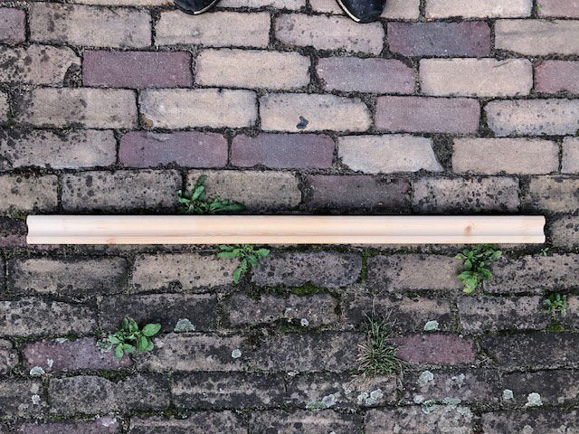 Trapleuning (balustrade) profiel dennenhout nieuw! 12 stuks, Tuin en Terras, Ophalen of Verzenden, Zo goed als nieuw, Minder dan 180 cm