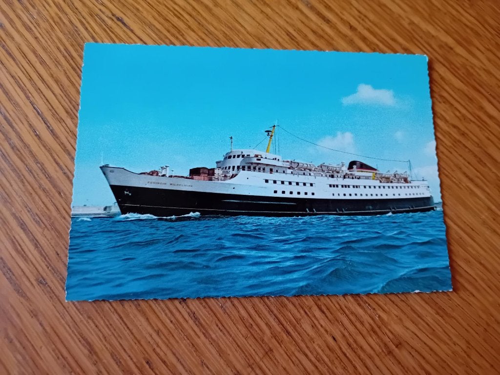 m.s. Koningin Wilhelmina - Stoomvaart Maatschappij Zeeland, Ophalen of Verzenden, Voor 1920, Ongelopen, Klederdracht
