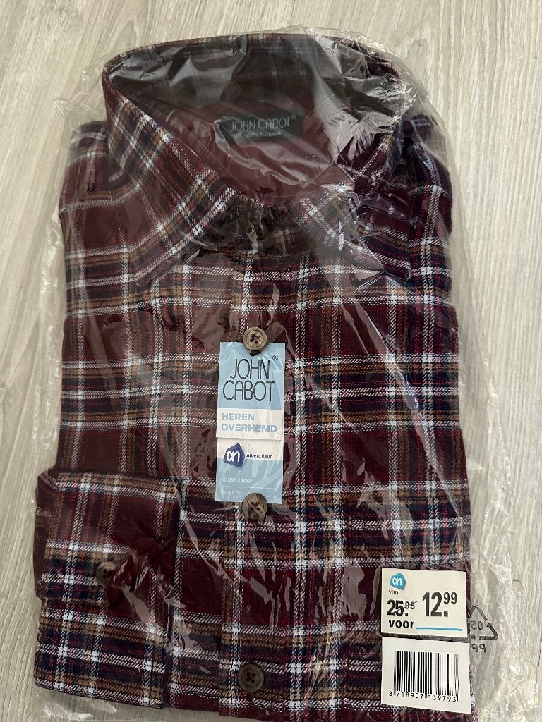 Nieuwe heren overhemd, Kleding | Heren, Ophalen, Albert heijn, Nieuw, Halswijdte 39/40 (M)