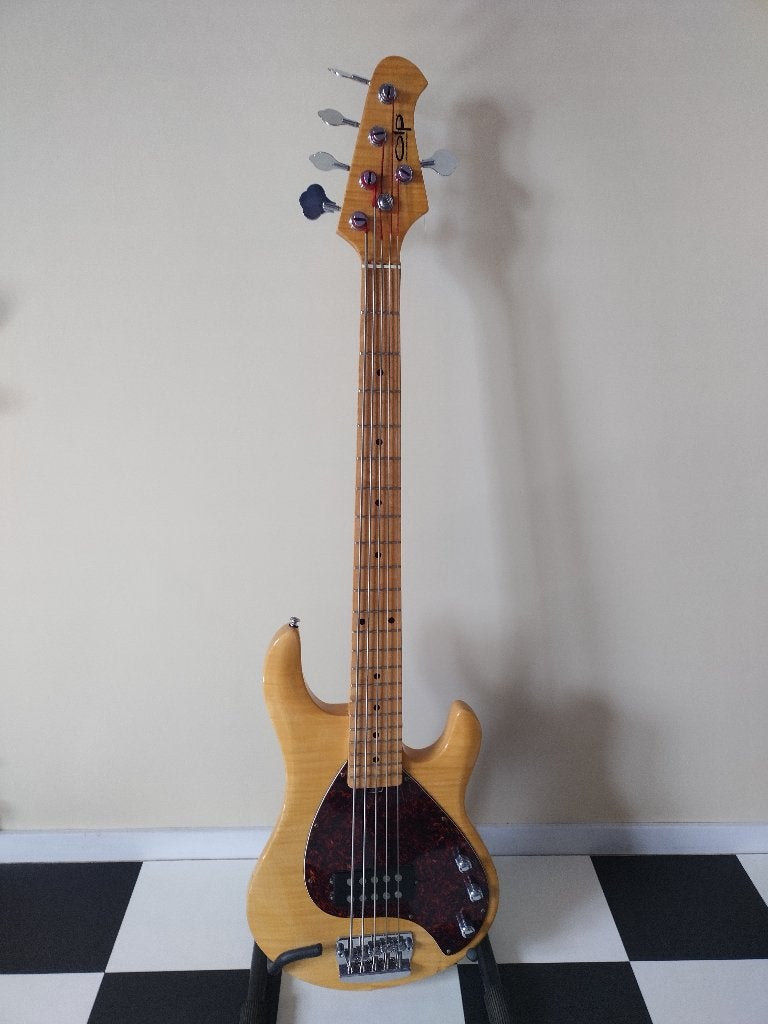 OLP 5-snarige basgitaar, Muziek en Instrumenten, Ophalen, Gebruikt, Elektrisch, 5-snarig