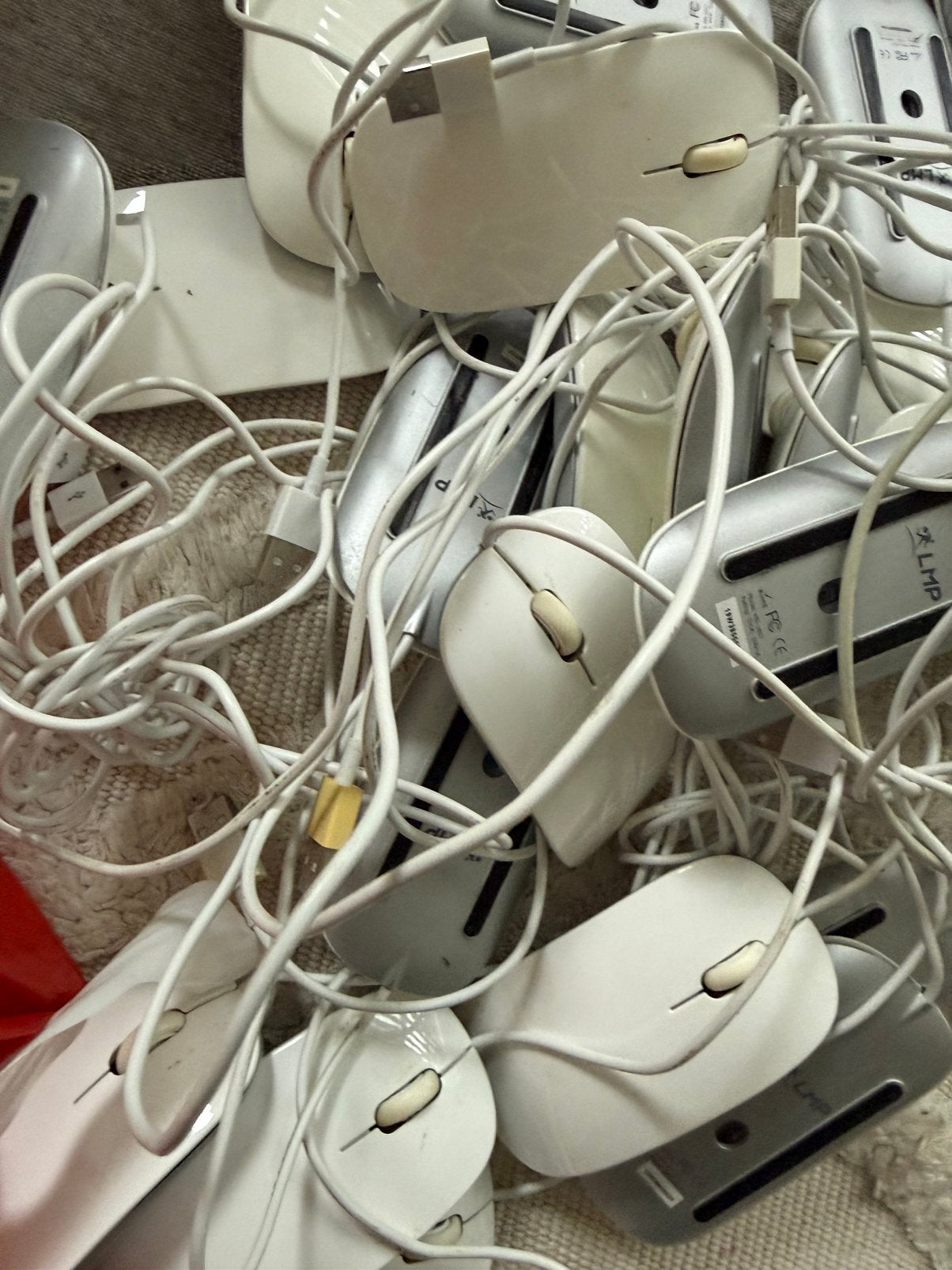 LMP muizen, met usb aansluiting 15 stuks, Ophalen of Verzenden, Gebruikt, Bedraad, Muis