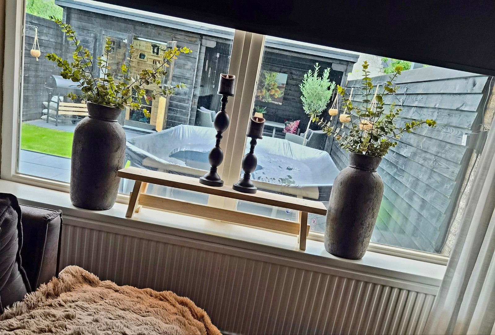 Stijgerhouten bankje 100 cm, Ophalen of Verzenden, Nieuw, Hout