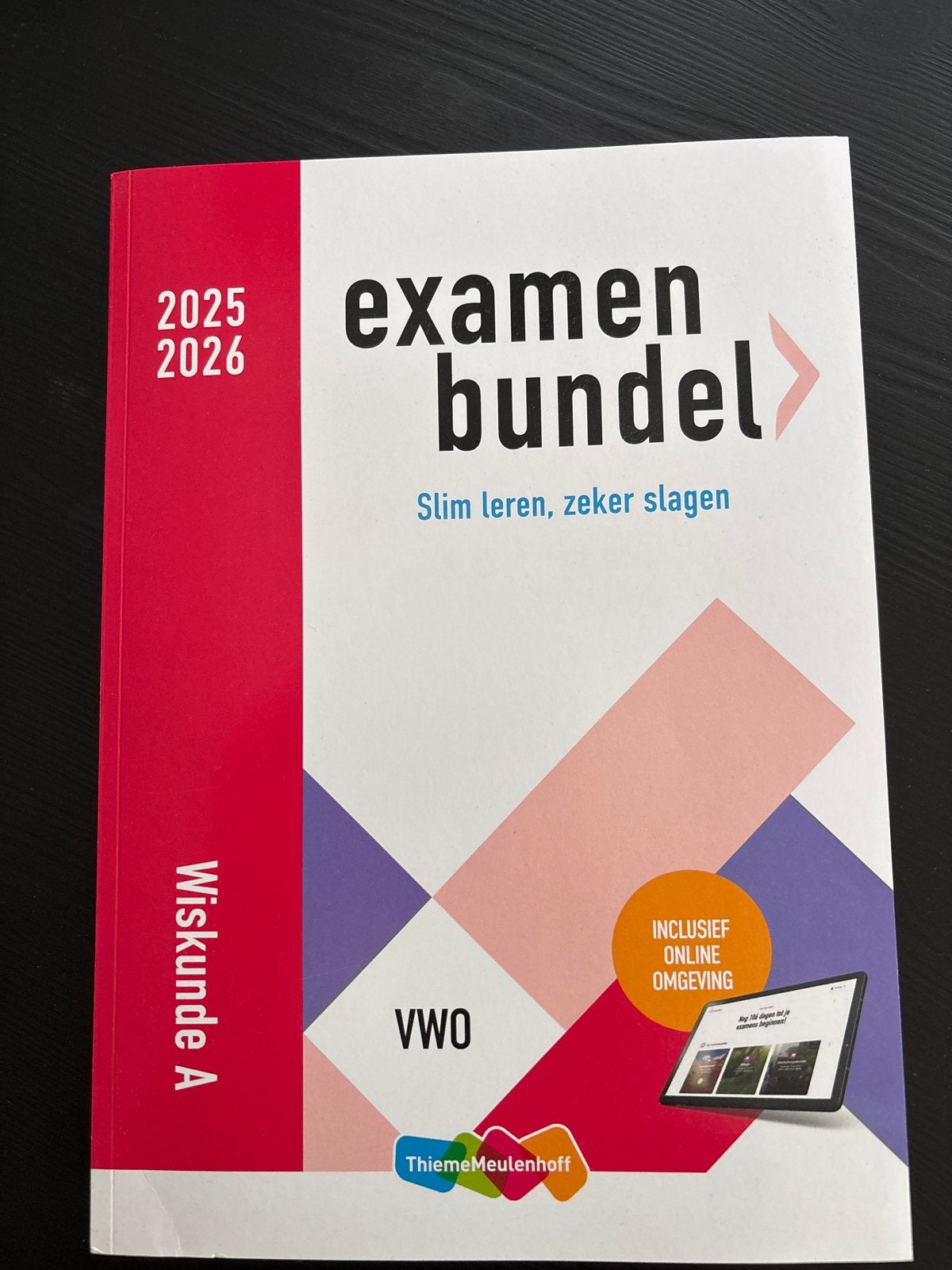 Examenbundel Wiskunde A VWO 2025-2026, Boeken, Schoolboeken, Ophalen of Verzenden, Zo goed als nieuw, VWO, Wiskunde A