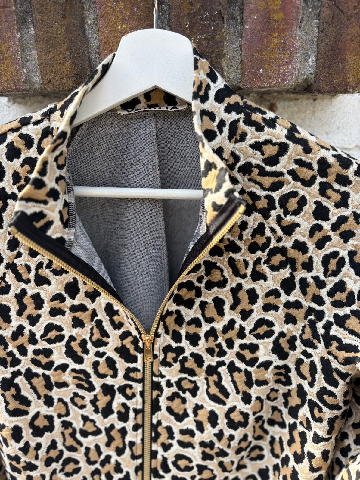 Vanilia leopard jurk 40, Kleding | Dames, Ophalen of Verzenden, Zo goed als nieuw, Maat 38/40 (M)