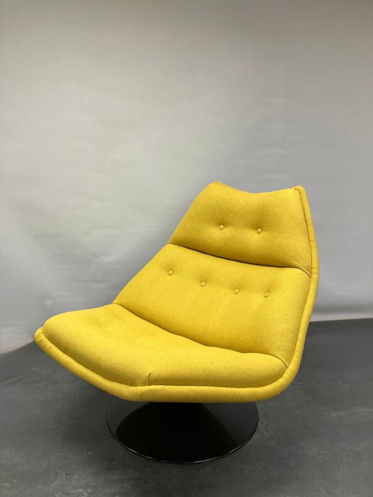 Gele Artifort draaistoel F510, Gebruikt, Overige kleuren, Ophalen of Verzenden, Eén