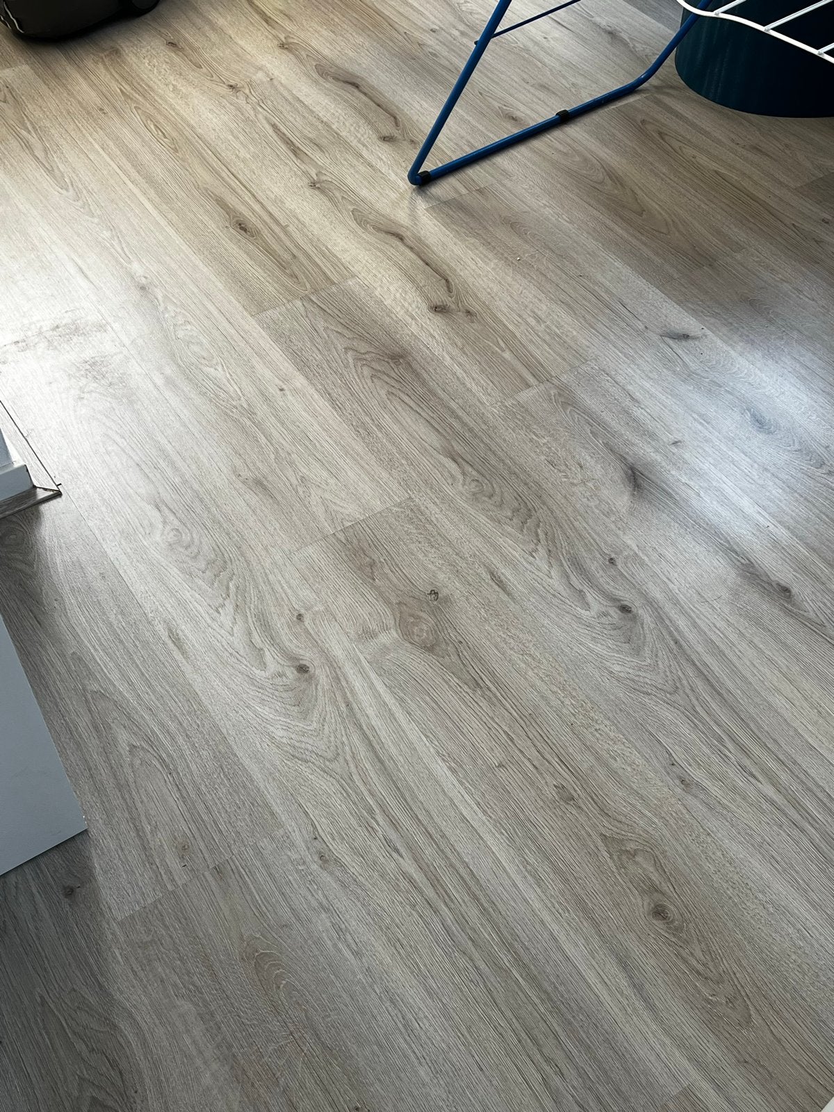 Laminaat Karwei grijs eiken (65m2), Ophalen, Gebruikt, 50 tot 150 cm, 10 m² of meer