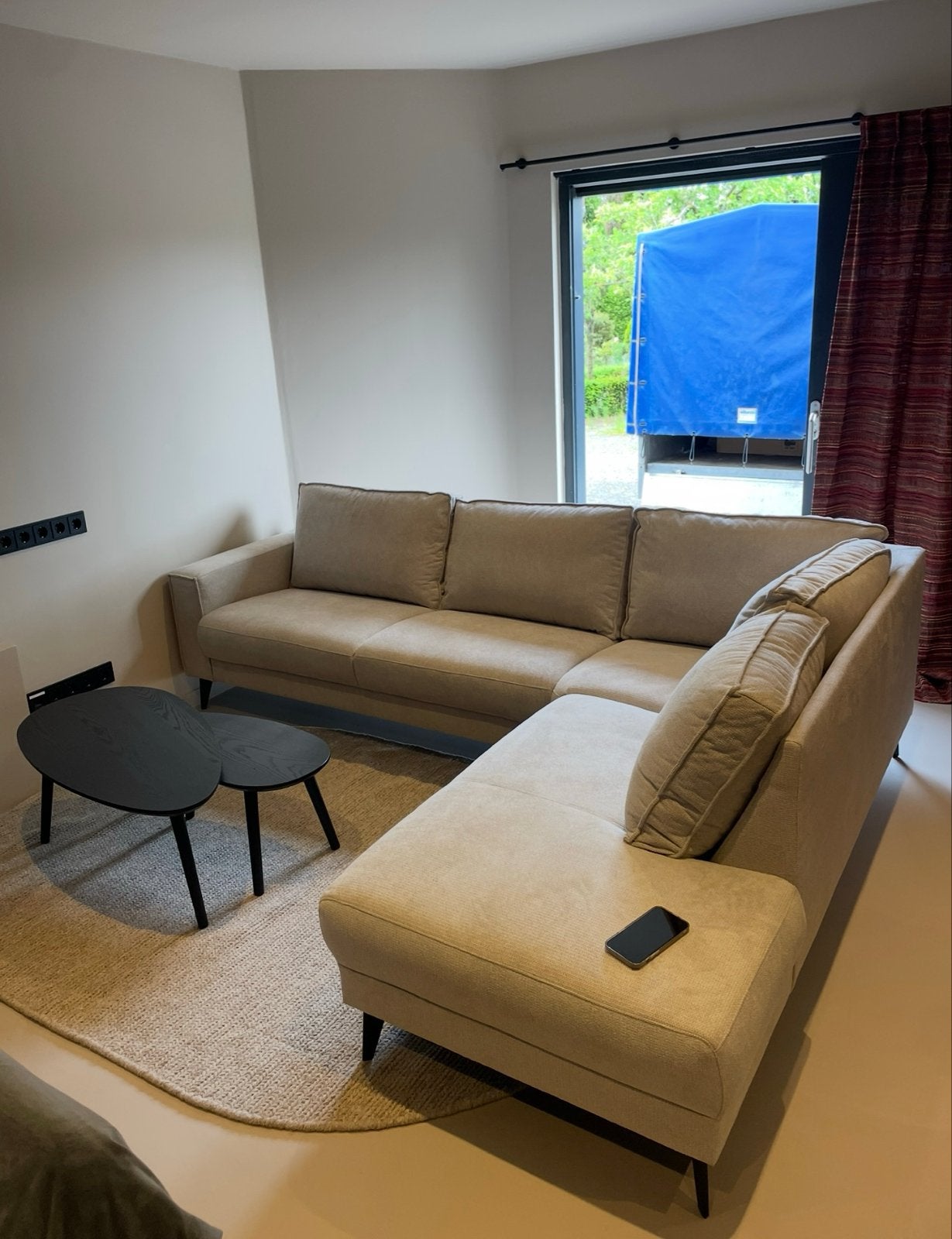 Hoekbank, Huis en Inrichting, Ophalen, 250 tot 300 cm, Hoekbank, Zo goed als nieuw