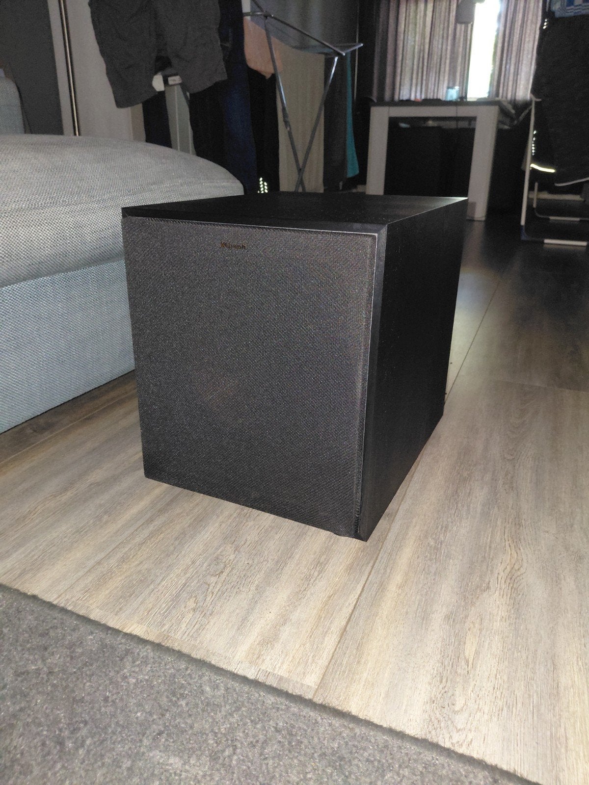 Klipsch Subwoofer - Krachtige Bas voor Thuisbioscoop, Subwoofer, Zo goed als nieuw, Geschikt voor surround/home cinema, Ophalen