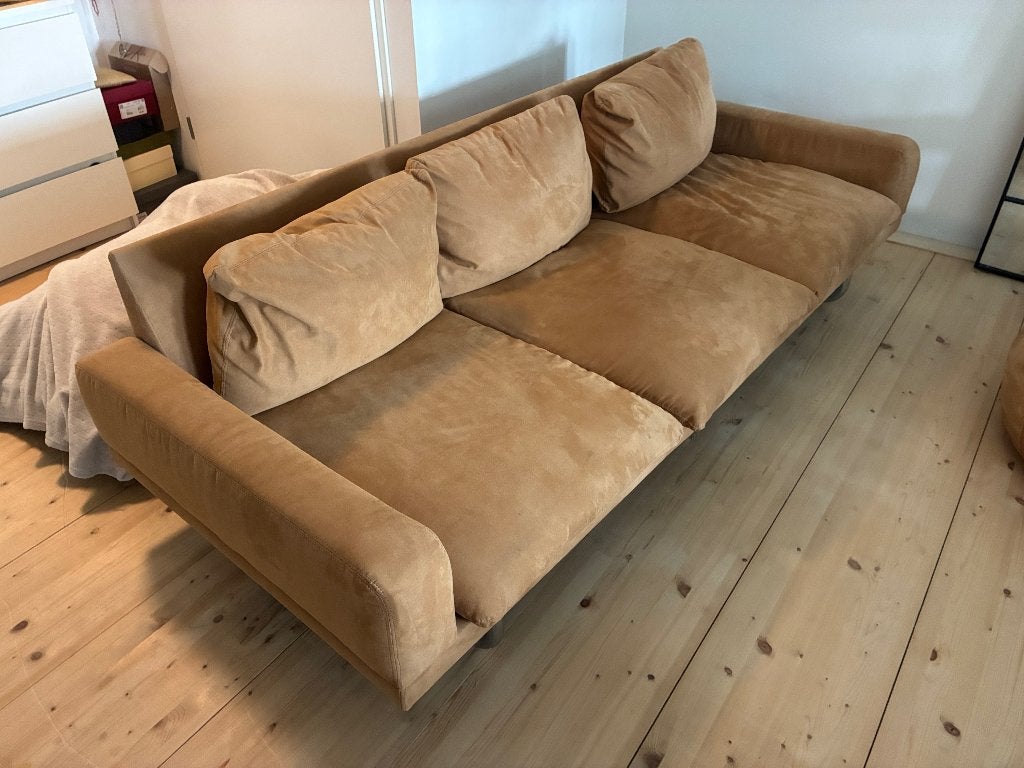 vintage Leolux 3-zits bank, Kunststof, Driepersoons, 75 tot 100 cm, Ophalen of Verzenden