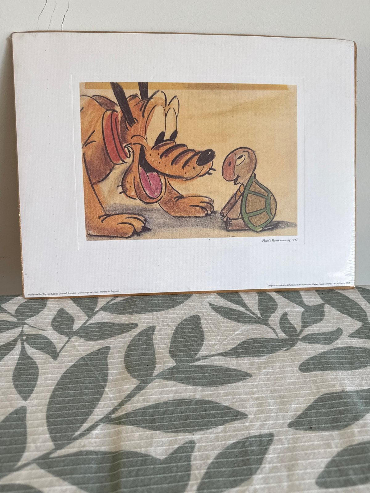 Disney Pluto's Homecoming 1947 print, Verzamelen, Disney, Ophalen, Goofy of Pluto, Nieuw, Plaatje of Poster