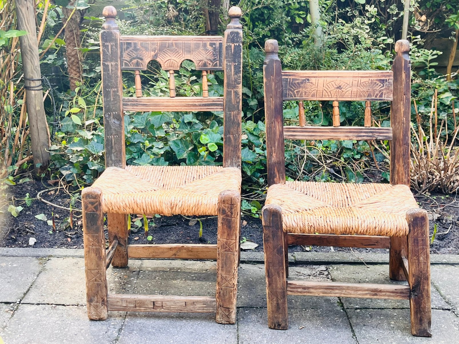 Set van antieke Spaanse volkskunst, Ophalen of Verzenden