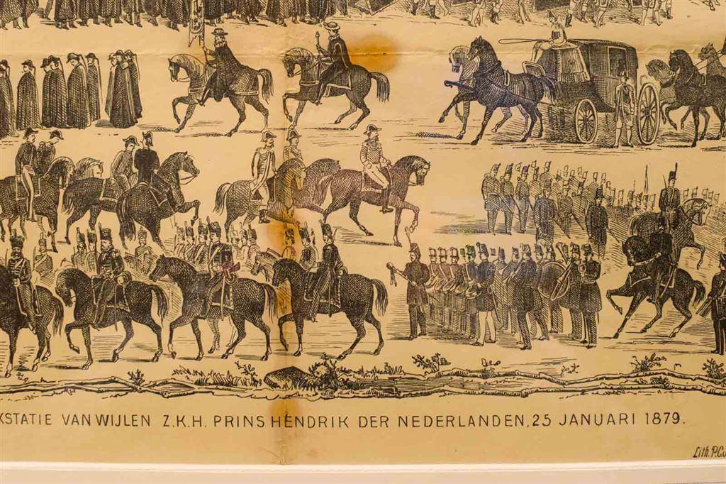 prent van Lijkstatie van wijlen Z.K.H Prins hendrik 49369, Ophalen of Verzenden, Voor 1920, Ongelopen, Noord-Brabant