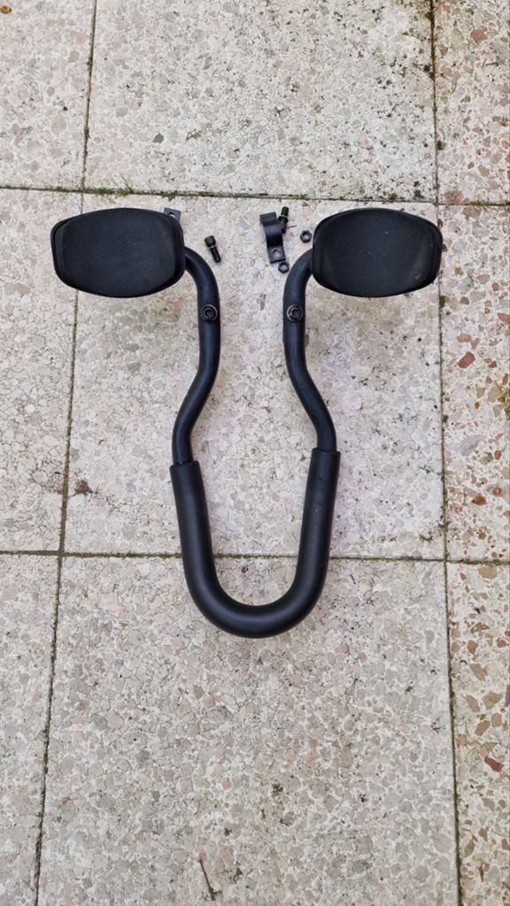 Zwarte Aerobar Opzetstuur voor Racefiets/Tijdritfiets, Gebruikt, Onbekend, Stuur, Racefiets