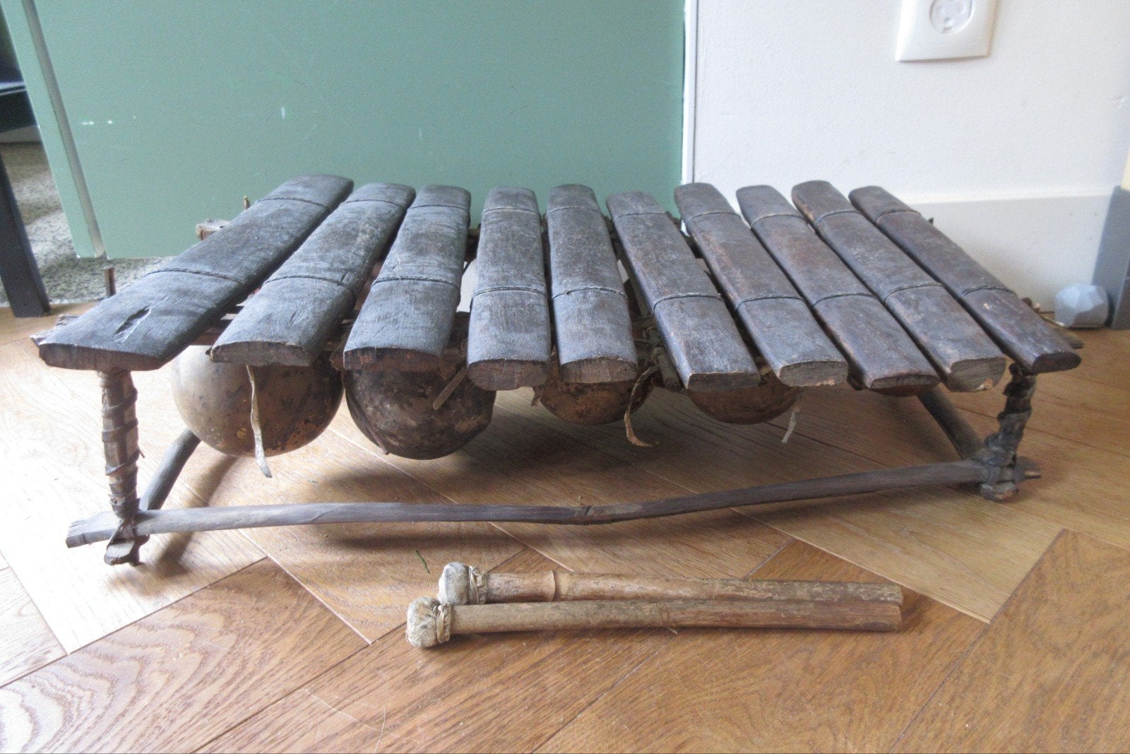 Mooie Antieke Balafon / Balafoon - D-Mineur Pentatonisch, Muziek en Instrumenten, Ophalen, Gebruikt, Melodische percussie