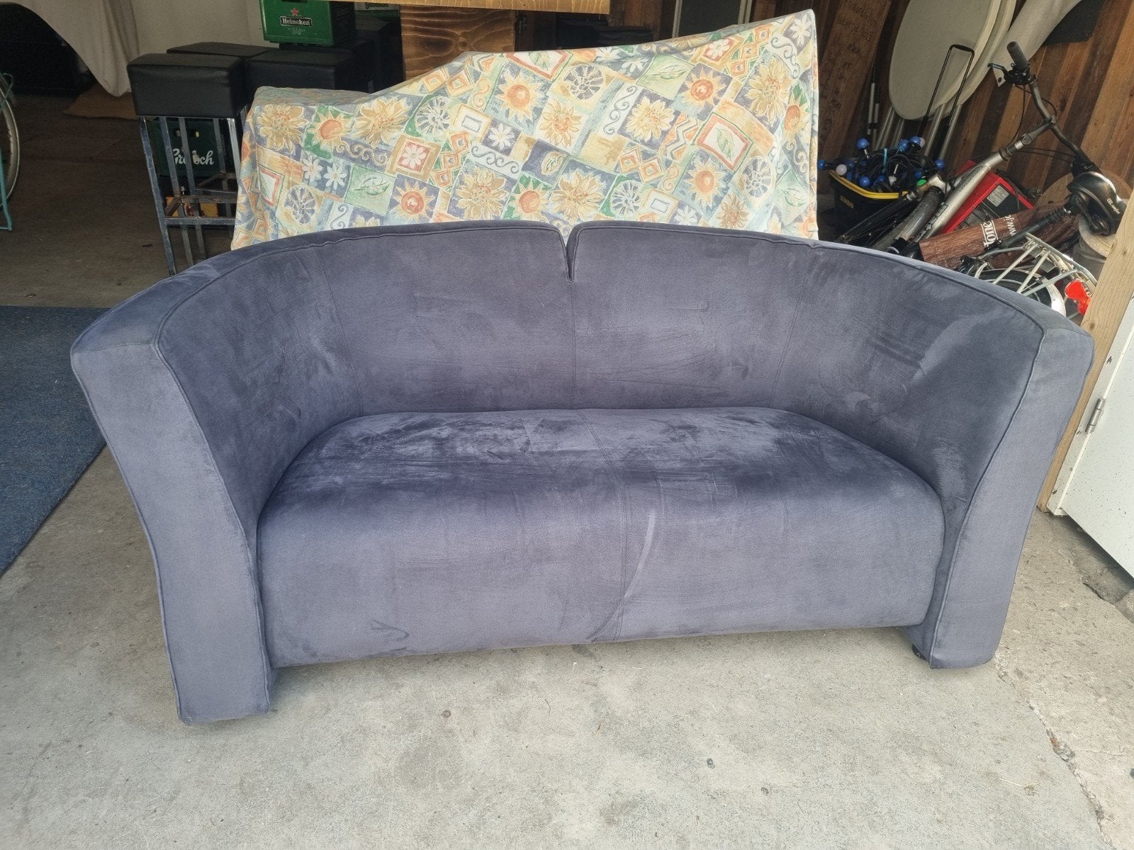 Nette bank, Huis en Inrichting, Gebruikt, Tweepersoons, 75 tot 100 cm, Ophalen of Verzenden