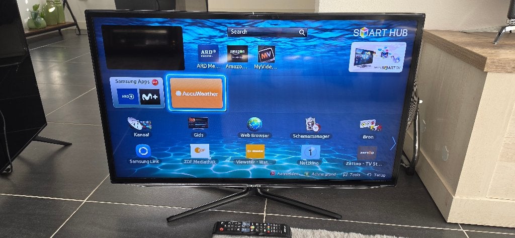 Samsung UE40ES6100W 101,6 cm 40" Full HD Smart TV Wifi Zwart, Ophalen, Gebruikt, 50 Hz, LCD
