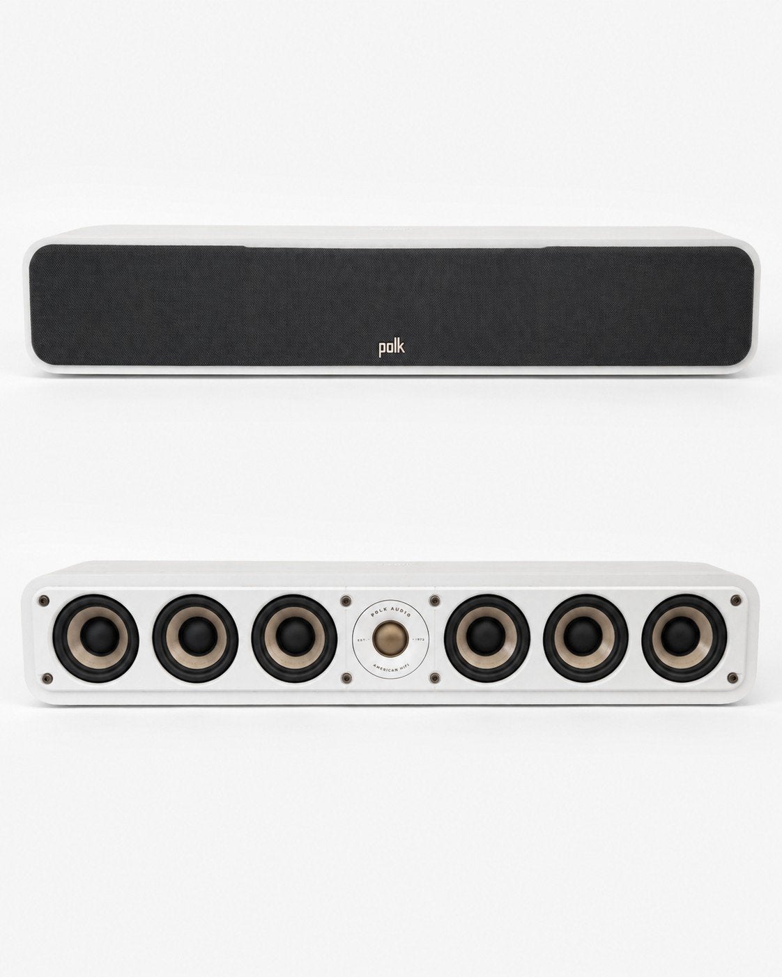 Polk S35E witte center speaker, Audio, Tv en Foto, Soundbars, Ophalen of Verzenden, Zo goed als nieuw