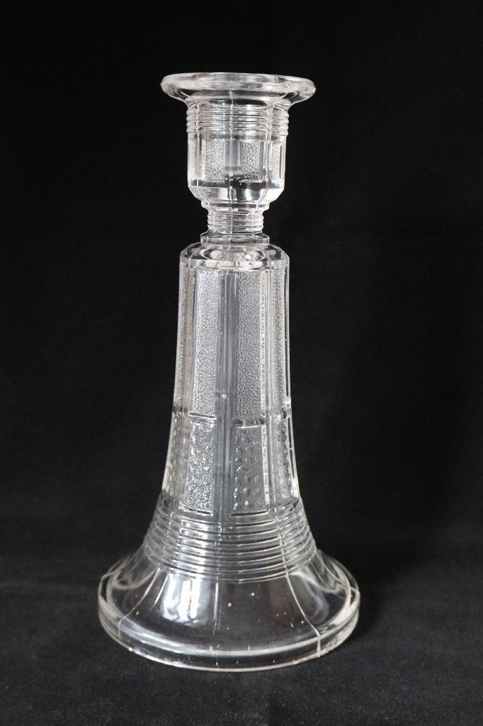 Antiek Val St Lambert Luxval Allard kandelaar c 1930, Ophalen of Verzenden