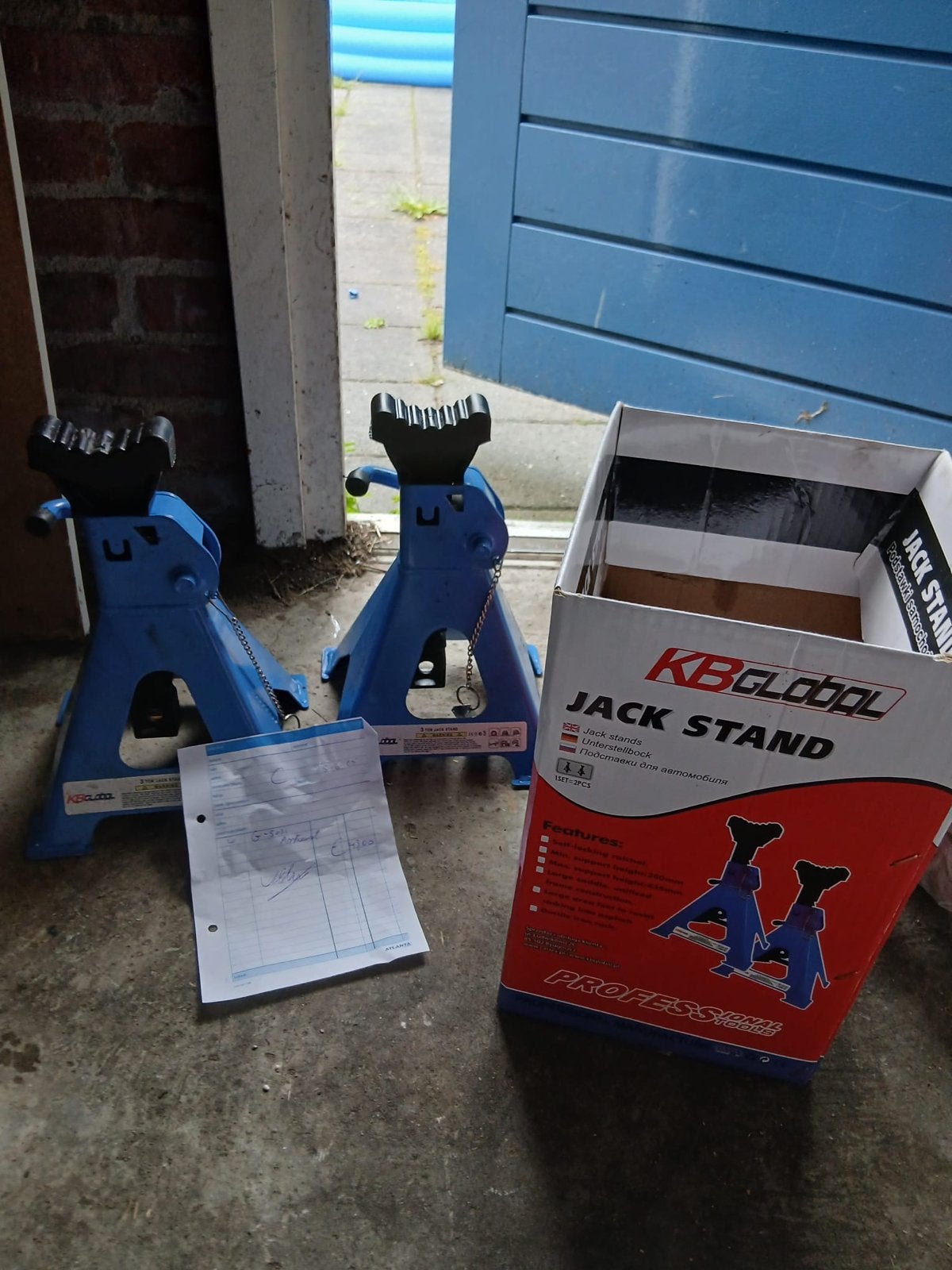 Nieuwe KBGLOBAL Jack Stands / Assteunen (set van 2), Auto diversen, Autogereedschap, Ophalen, Nieuw
